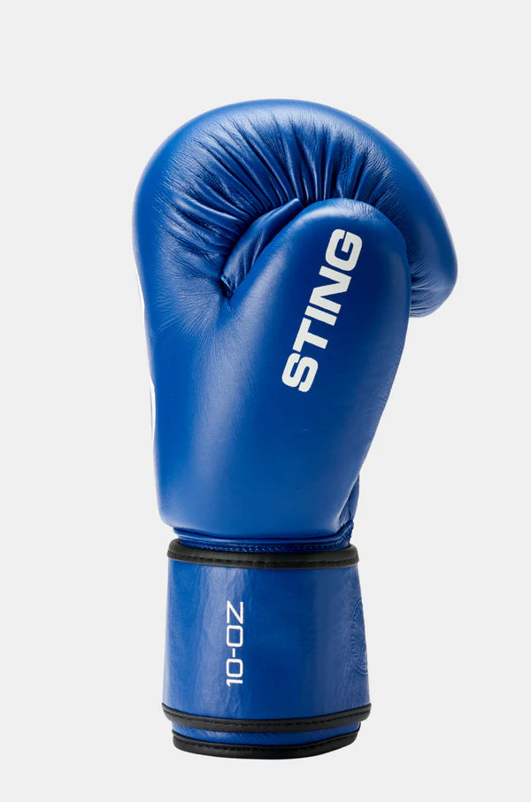 STING Competition approved boxing gloves blue