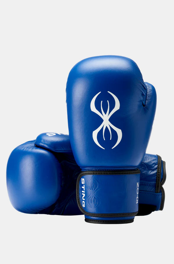 STING Competition approved boxing gloves blue