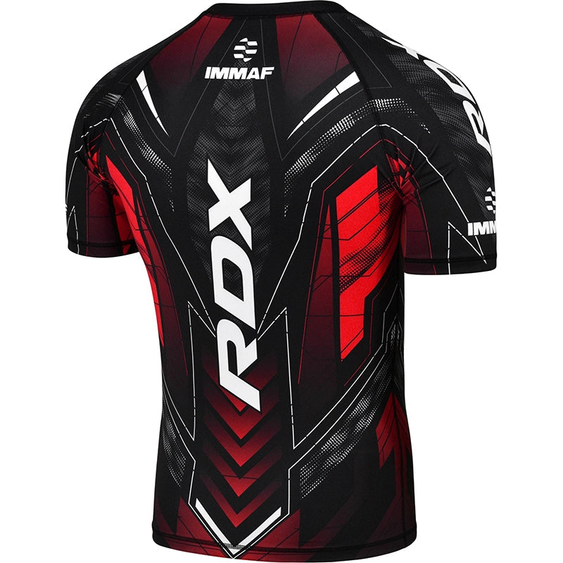 RDX IMMAF approvato Mezze Maniche Compressione Shirt