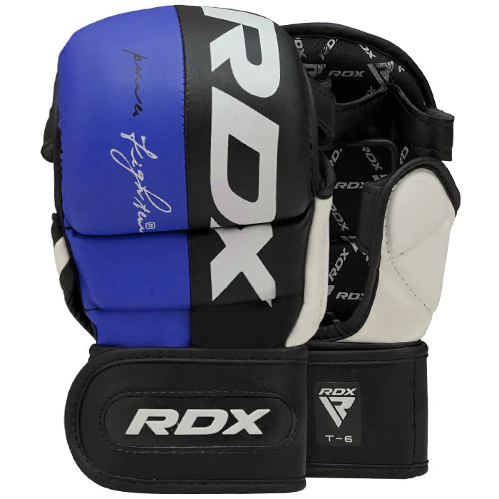 RDX T6 MMA Guanti Sparring blue