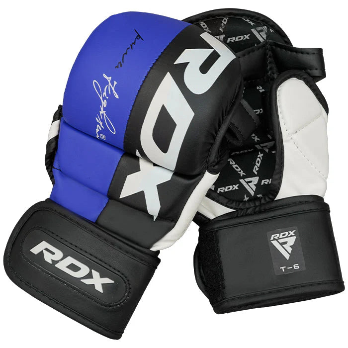 RDX T6 MMA Guanti Sparring blue
