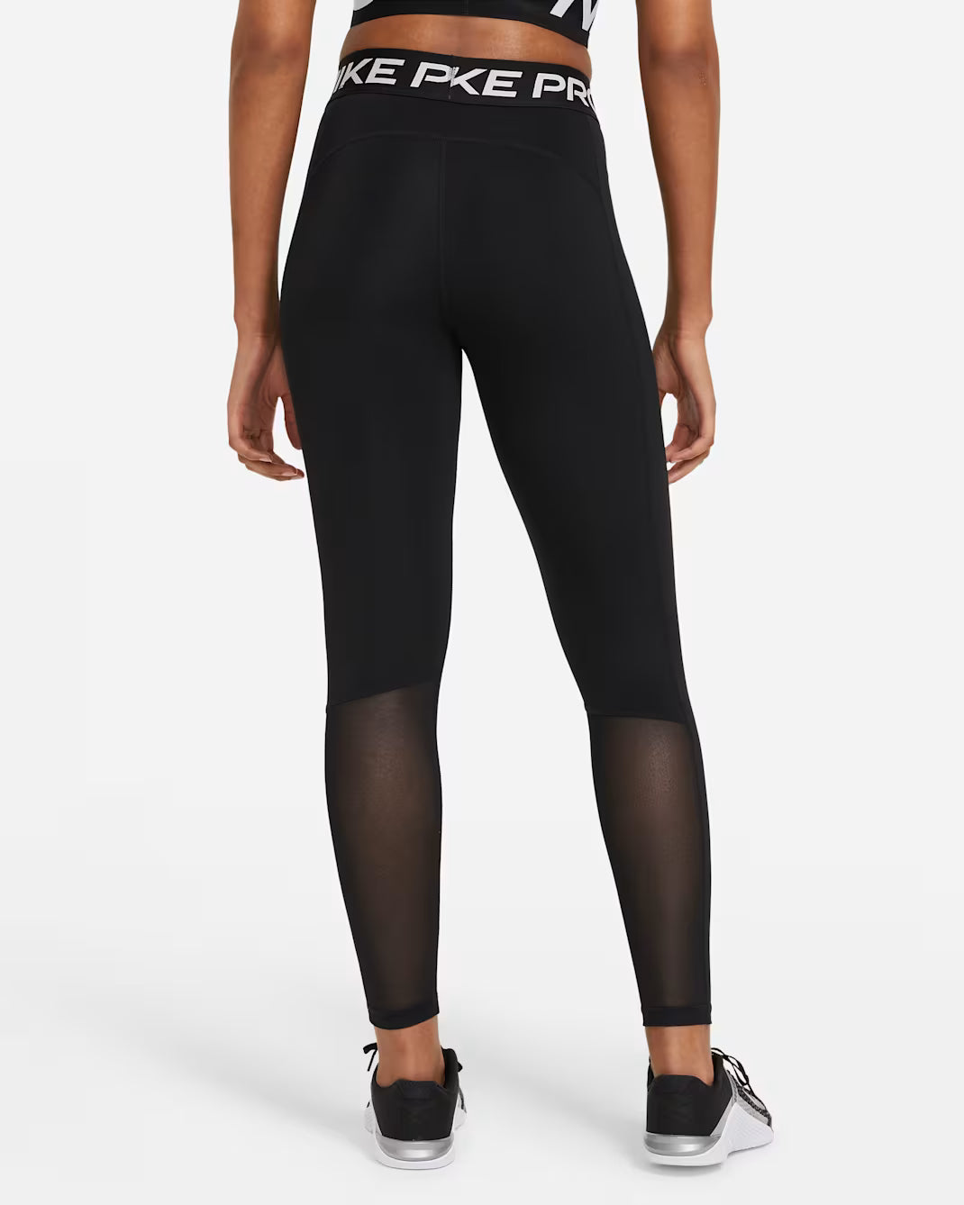Nike Pro Leggings a vita media con inserti in mesh
