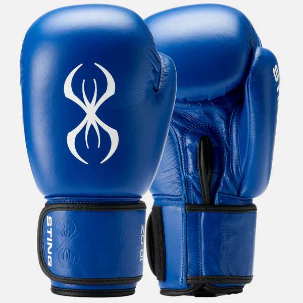 STING Competition approved boxing gloves blue
