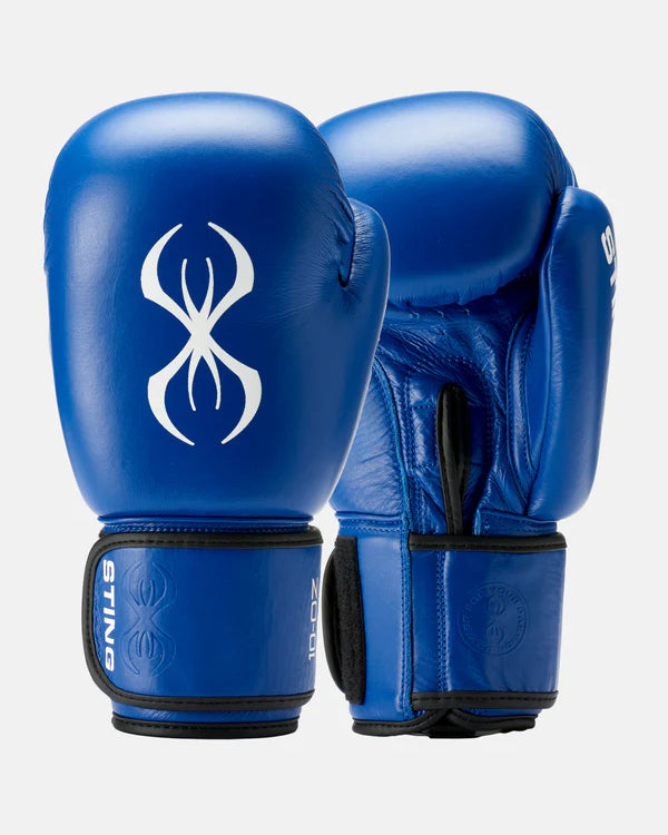 STING Competition approved boxing gloves blue