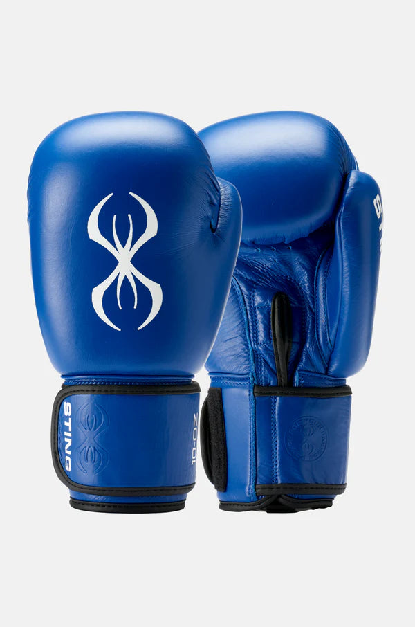 STING Competition approved boxing gloves blue