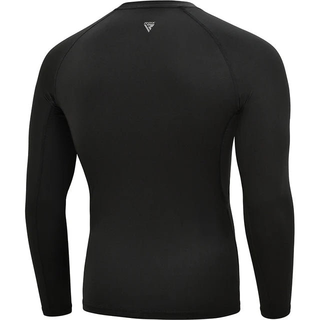 RDX T15 Rash Guard Nera a Maniche Lunghe