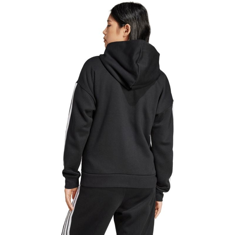 Felpa con cappuccio adidas Essentials 3 Stripes Full Zipp W JE1283
