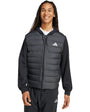 Men's adidas Essentials Climawarm Hybrid Down Hooded Jacket Black KA5251