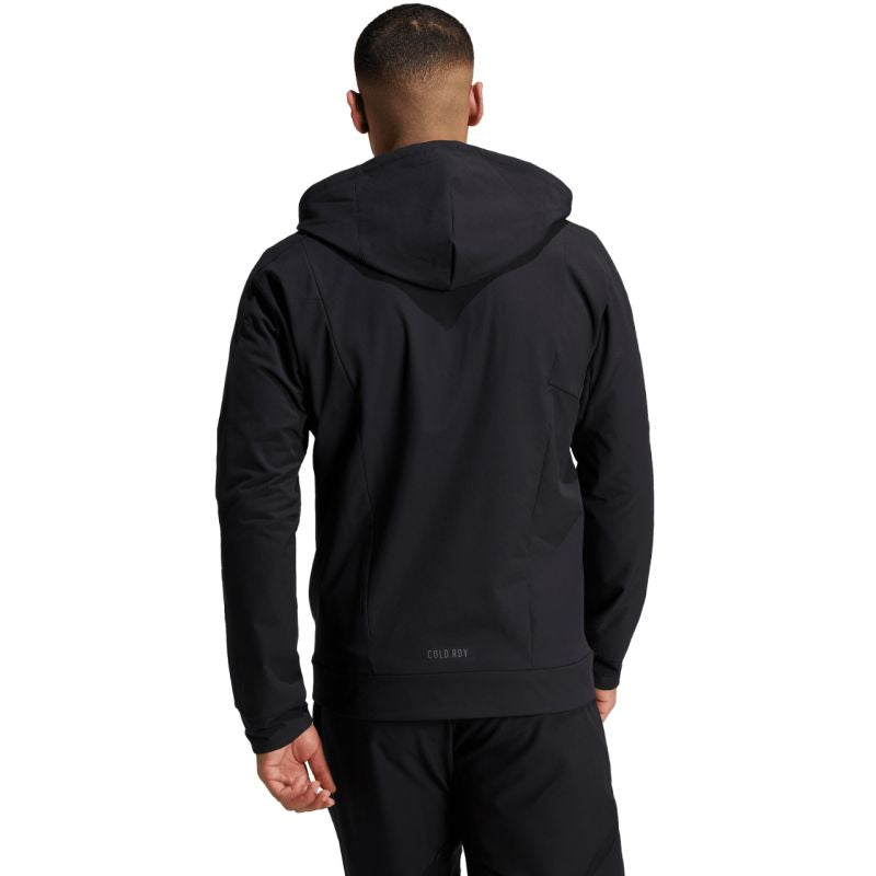 Men's sweatshirt adidas Designed for Training COLD.RDY Full-Zip Hoodie black IN5607