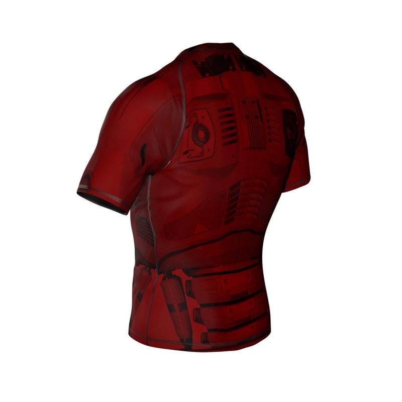 The "Cyborg" compression Rashguard is made of DBX MORE DRY M material.