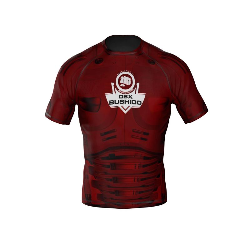 The "Cyborg" compression Rashguard is made of DBX MORE DRY M material.