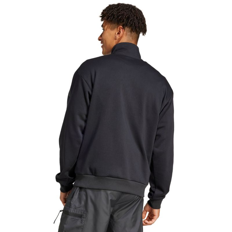 Men's adidas City Escape Fleece Half-Zip GD Sweatshirt Black JF3290