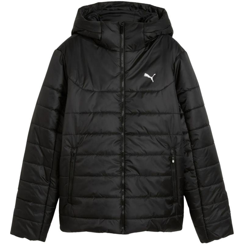 Giacca imbottita con cappuccio Puma ESS da donna nera 685231 01