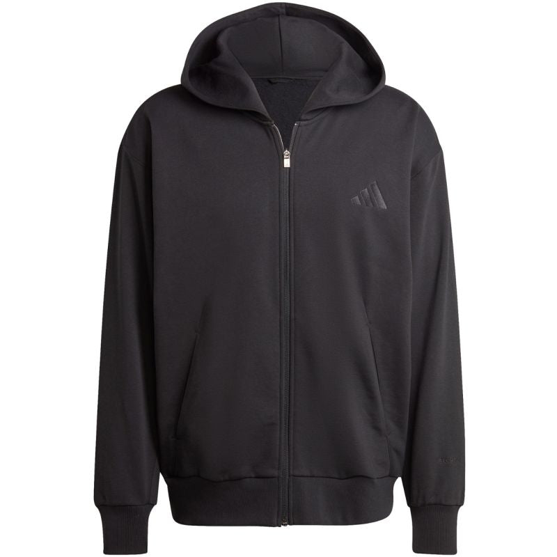 Men's adidas All Szn Fleece Full-Zip Hoodie Black IX1249