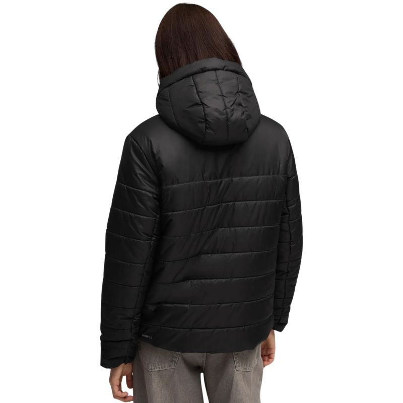 Giacca imbottita con cappuccio Puma ESS da donna nera 685231 01