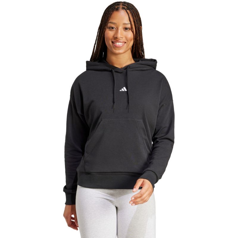 Felpa in spugna francese con logo piccolo adidas Essentials JD7989