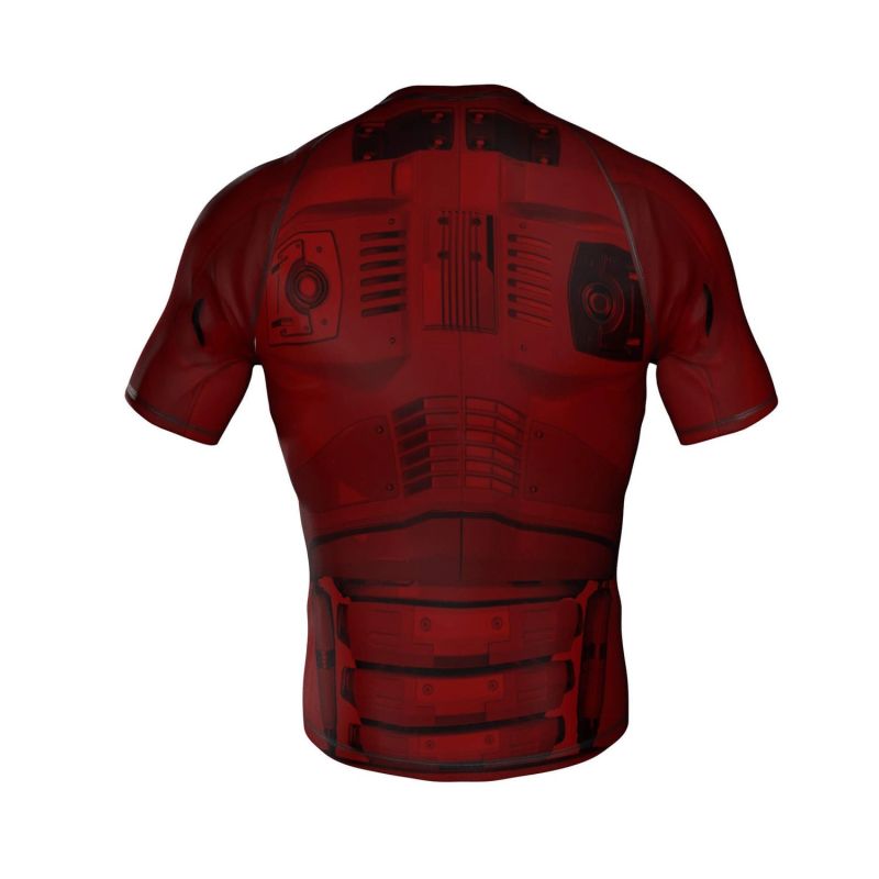 The "Cyborg" compression Rashguard is made of DBX MORE DRY M material.