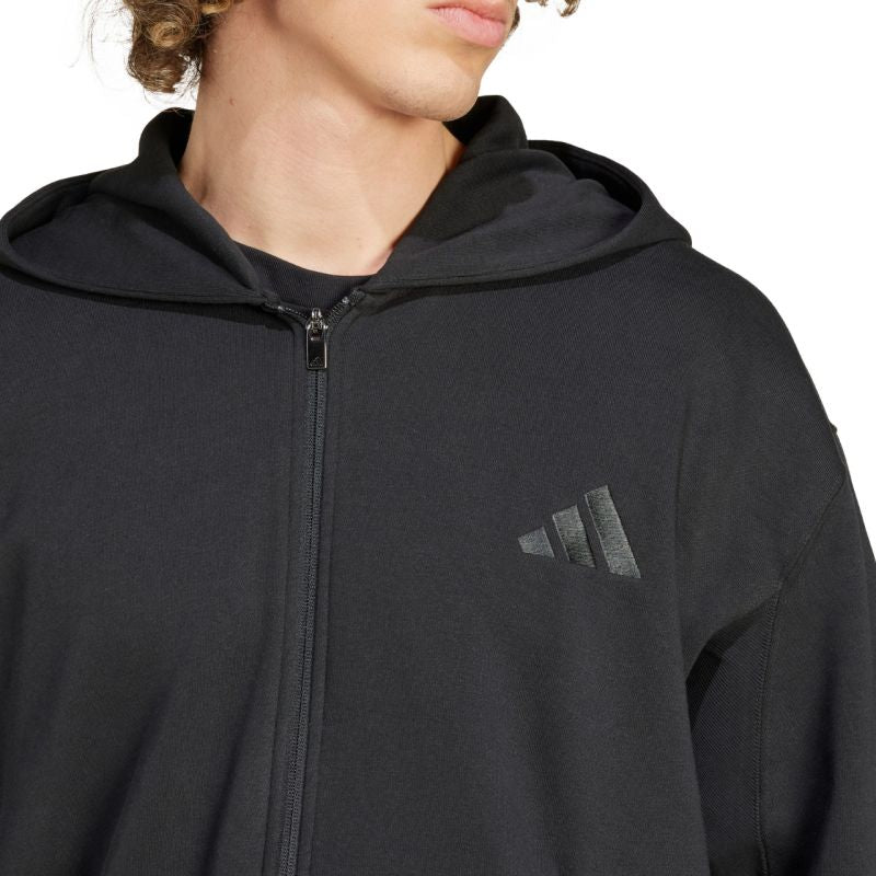 Men's adidas All Szn Fleece Full-Zip Hoodie Black IX1249