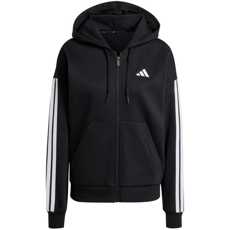Felpa con cappuccio adidas Essentials 3 Stripes Full Zipp W JE1283