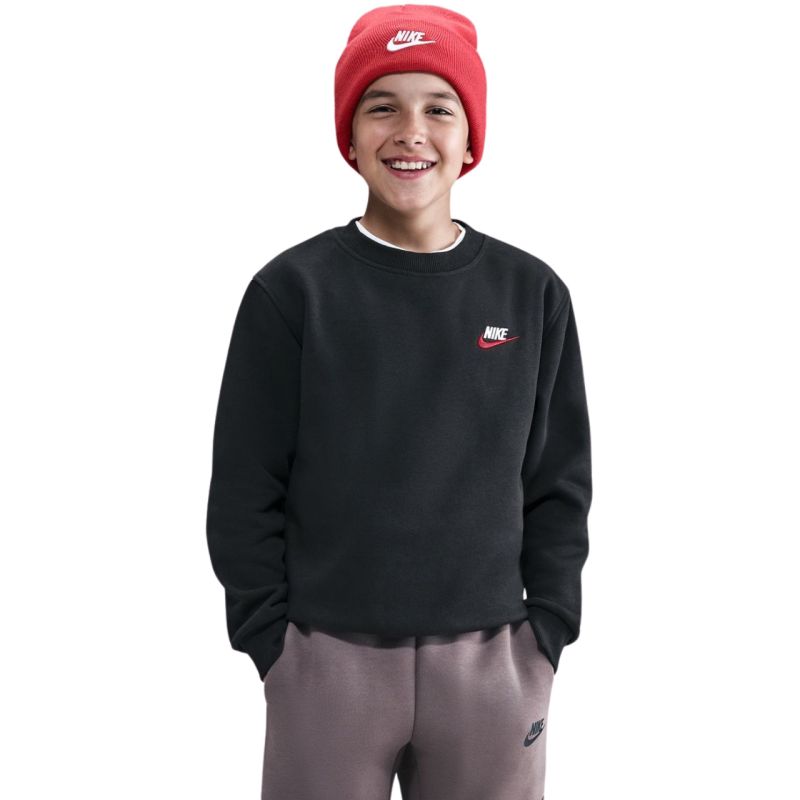 Nike Sportswear Club Fleece Kids' Sweatshirt Black FD3006 012
