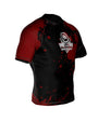 The "Blood" compression Rashguard is made of DBX MORE DRY M material.