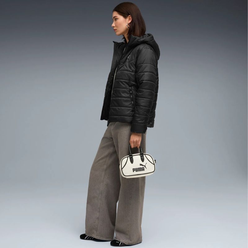 Giacca imbottita con cappuccio Puma ESS da donna nera 685231 01